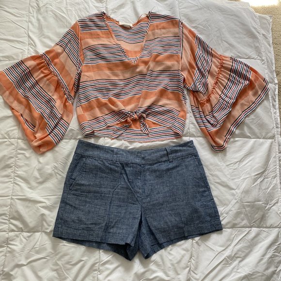 LOFT Pants - Cute Shorts/Shirt outfit